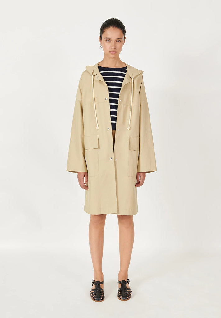 porte-lacets-trench-impermeable-coton-ample