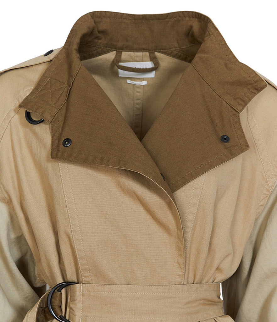col-cinture-trench-coton-lin-manches-longues