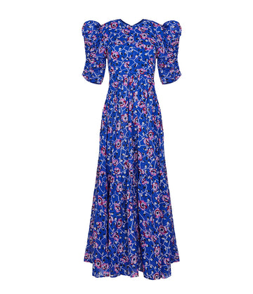 robe-longue-coton-manches-bouffantes-imprime