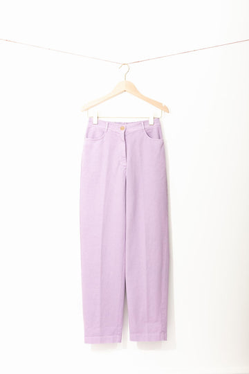 pantalon-droit-coton-elastique-lilas