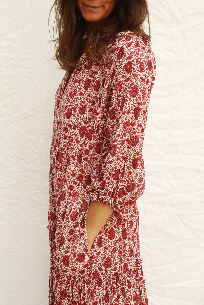 manches-longues-robe-imprime-floral-poches
