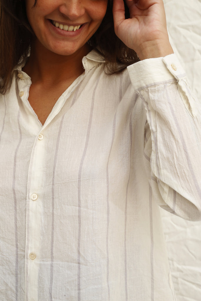 blouse-coton-ample-fines-rayures-manches-longues