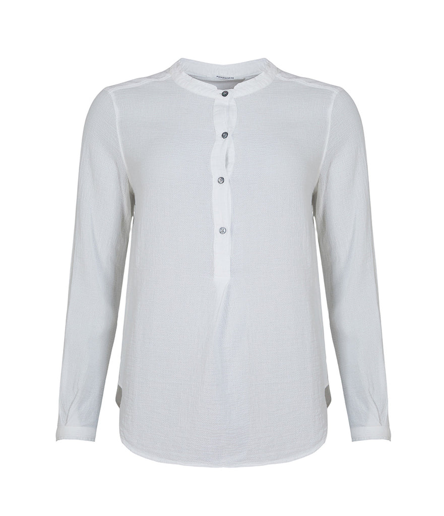chemise-col-mao-maille-coton-manches-longues-blanc