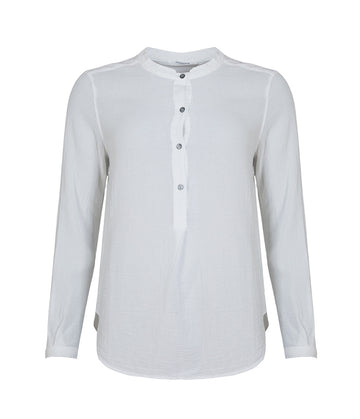 chemise-col-mao-maille-coton-manches-longues-blanc