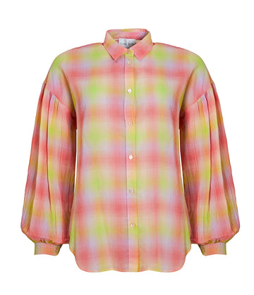 chemise-coton-manches-amples-motifs-fantaisie-annee-80-italie